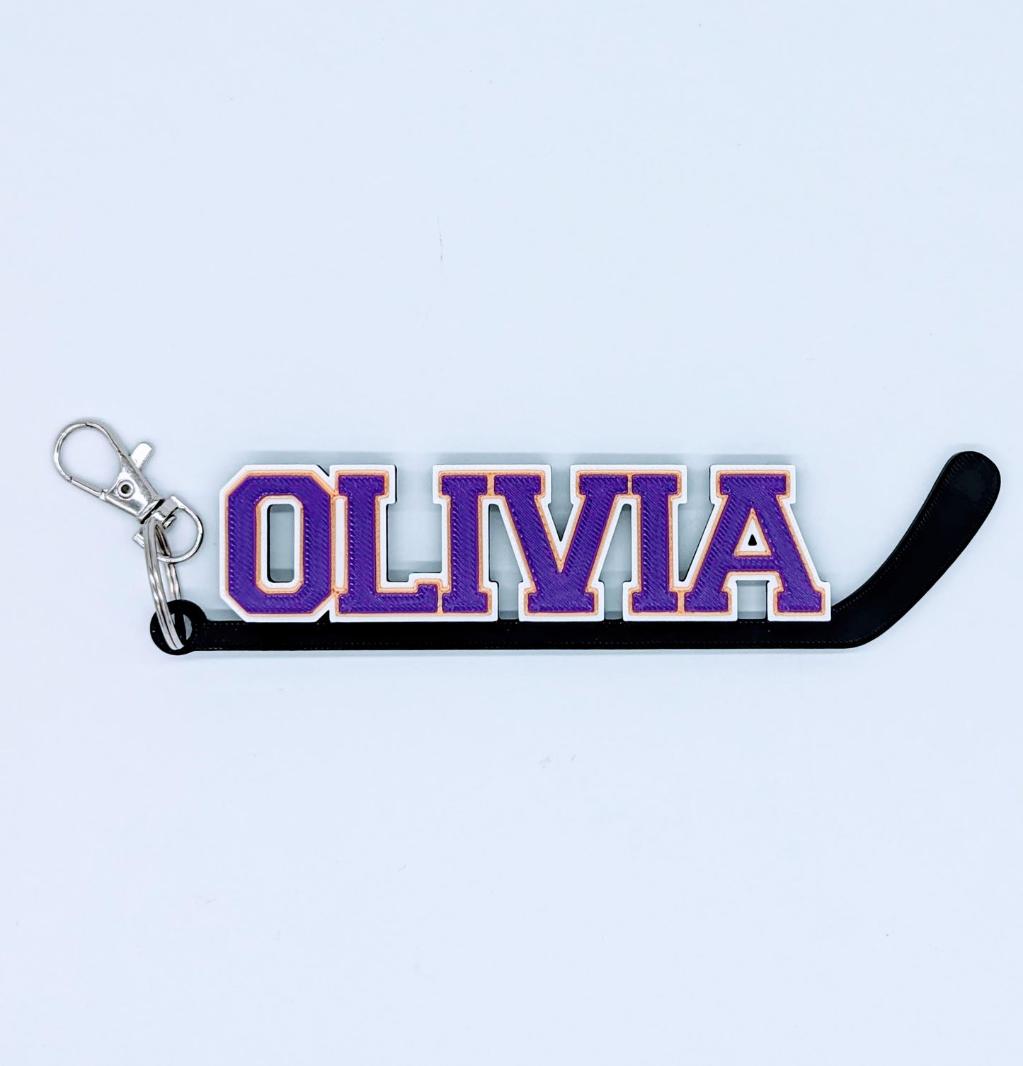 Customized Hockey Sports Bag Tag - Hockey stick