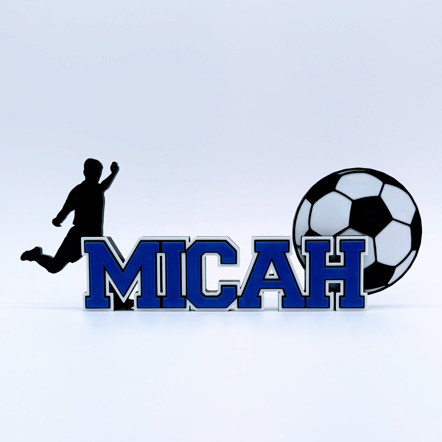 Customized Nameplate for Soccer Player