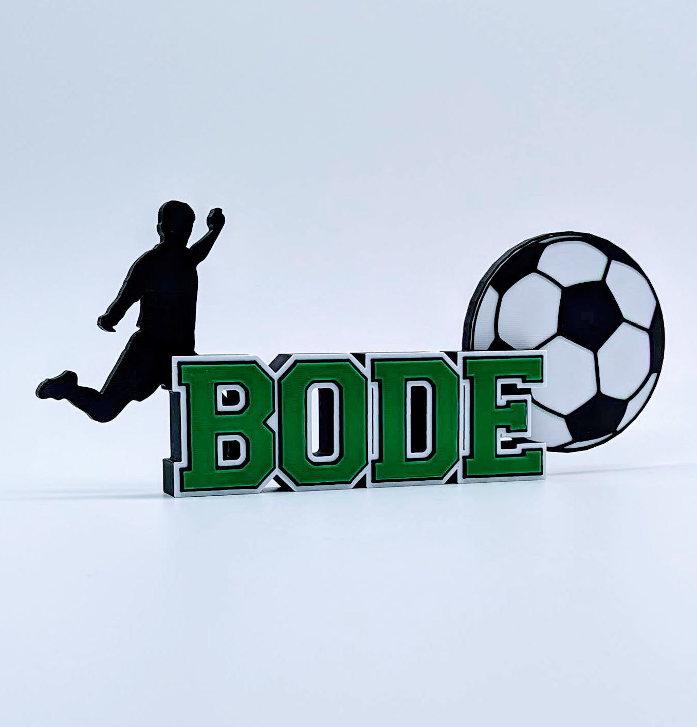 Customized Nameplate for Soccer Player