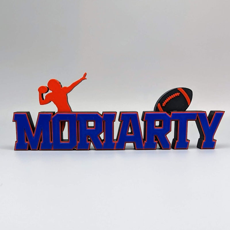 football nfl decoration fan custom name 3d gifts room