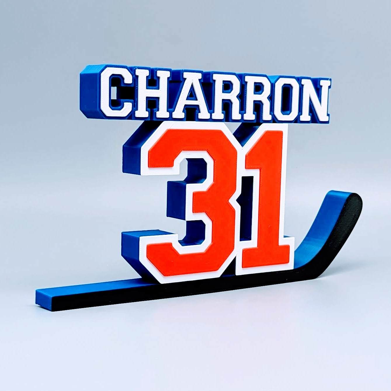 Hockey "BIG NUMBER" Nameplate