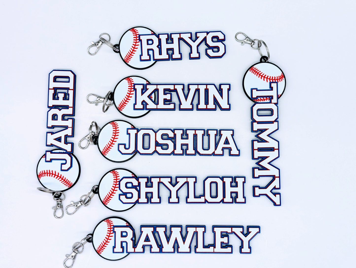 Team Bundle Baseball Bag Tags: Customized for unity, featuring team logo and each player's name/number. Ideal for showcasing team spirit and identity