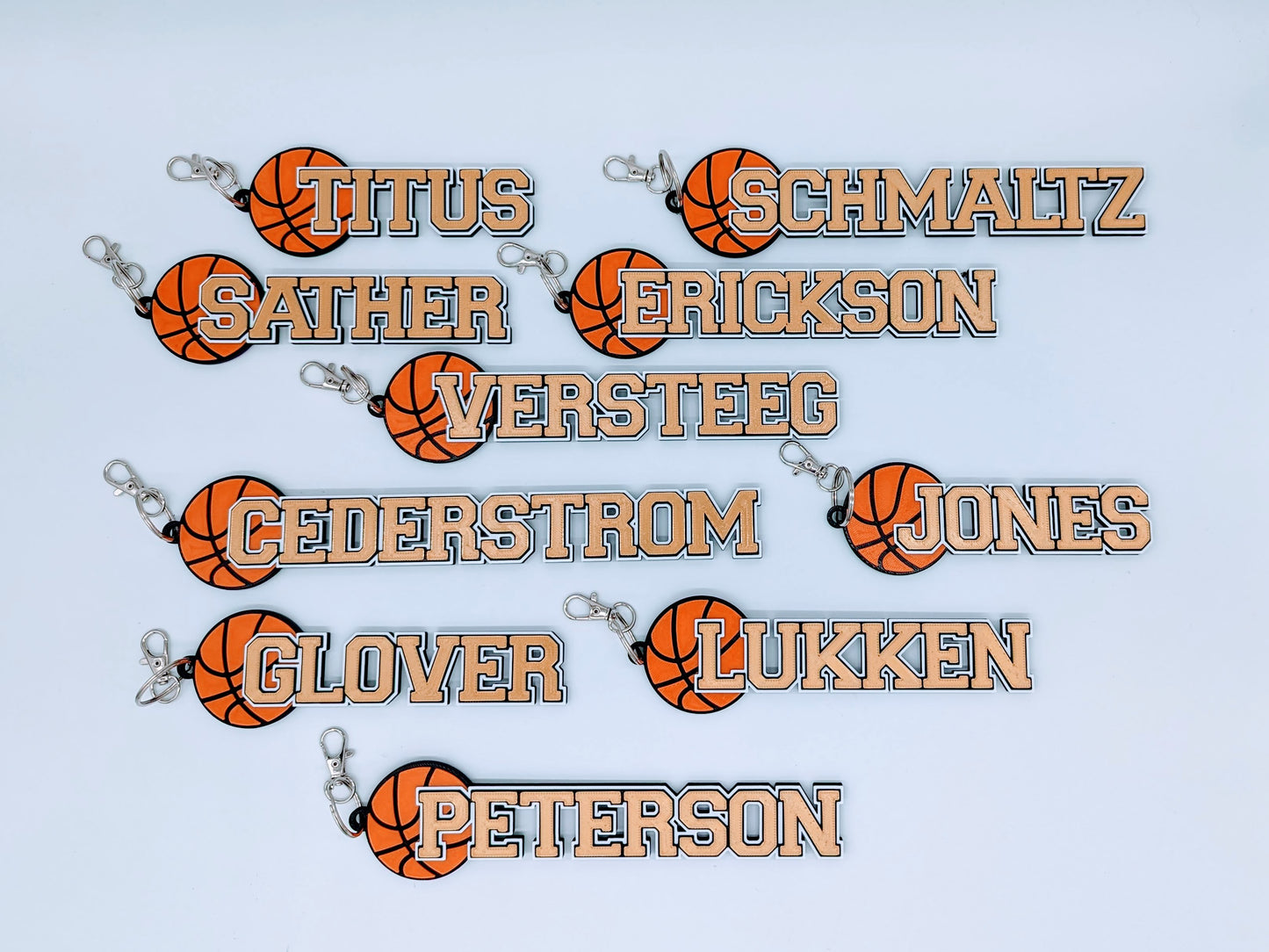 Personalized Basketball Sport Bag Tag