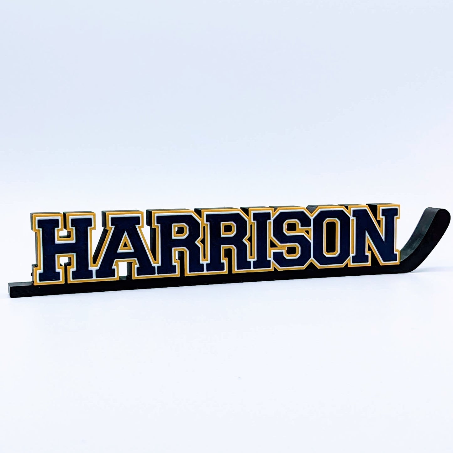 personalized nameplate sturdy and original hockey stick