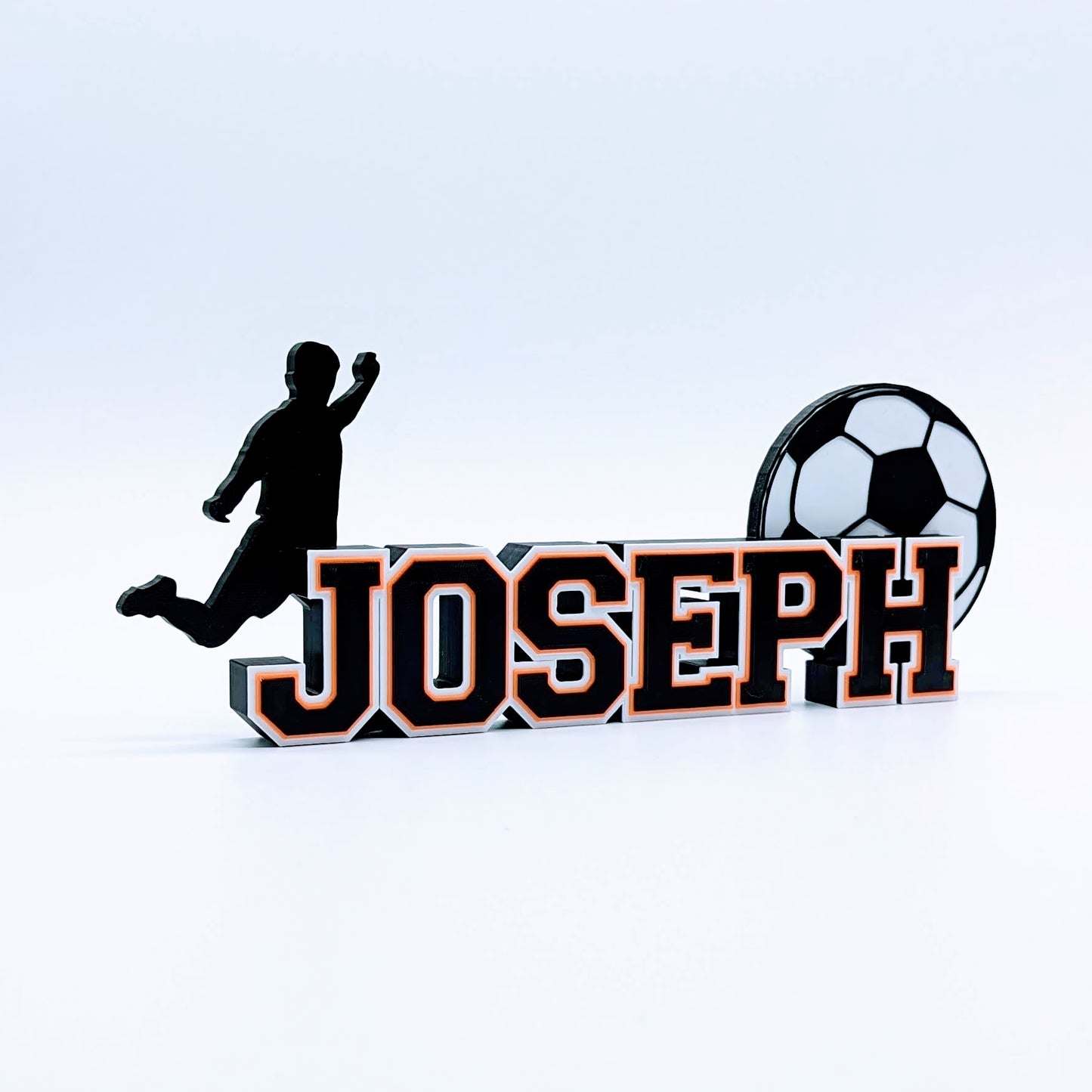 Customized Nameplate for Soccer Player