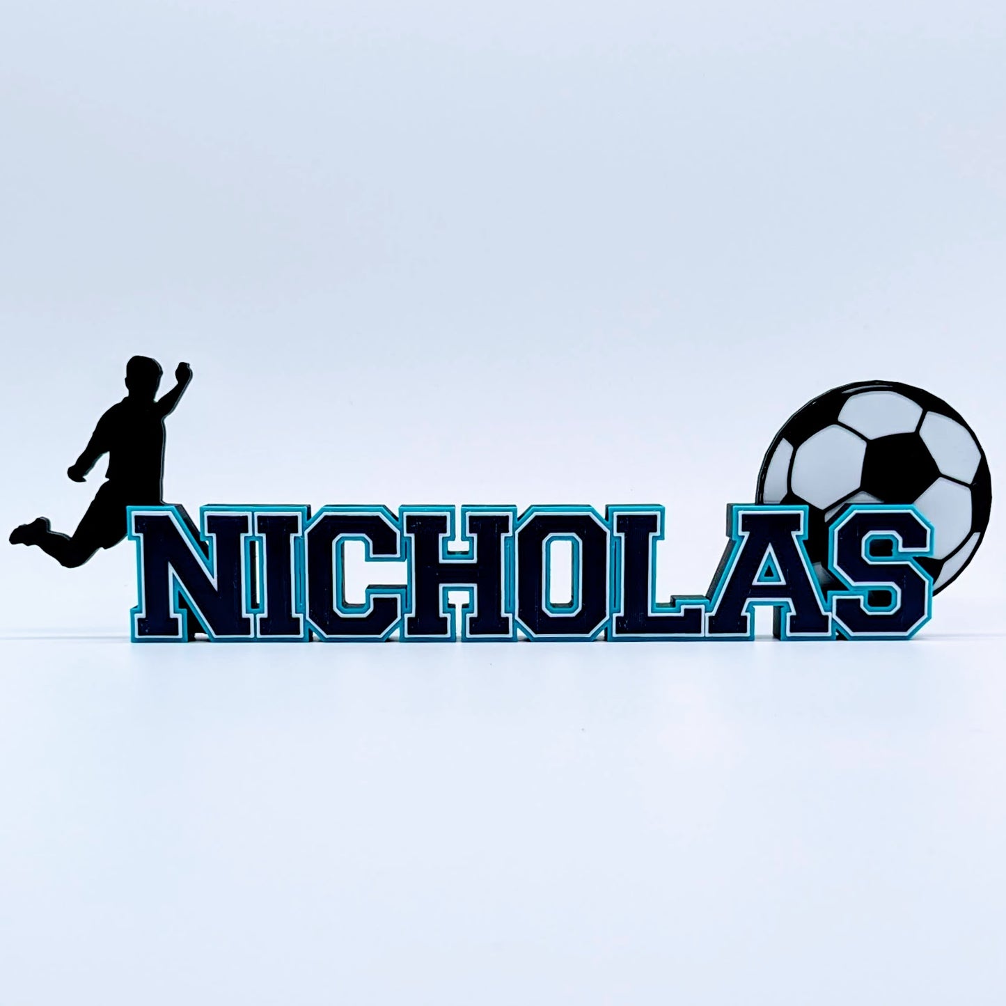 Customized Nameplate for Soccer Player