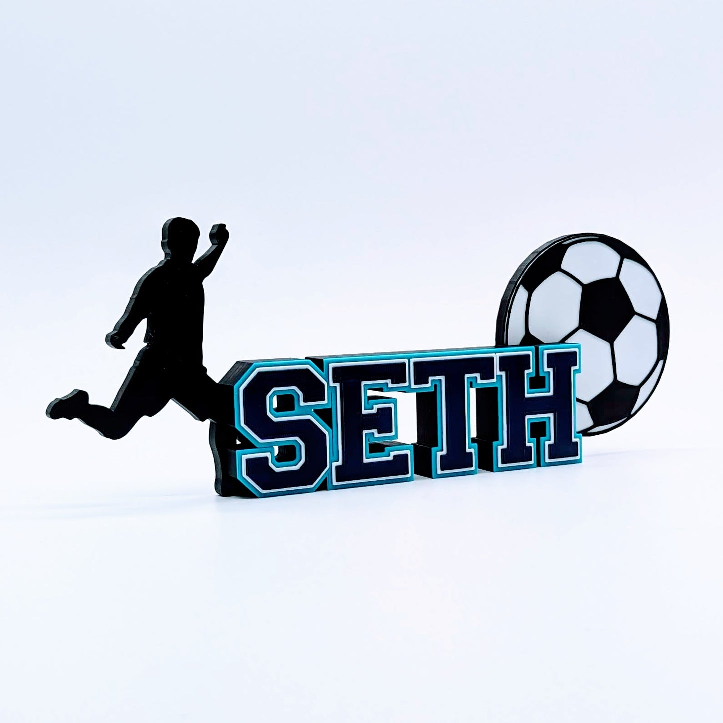 Customized Nameplate for Soccer Player