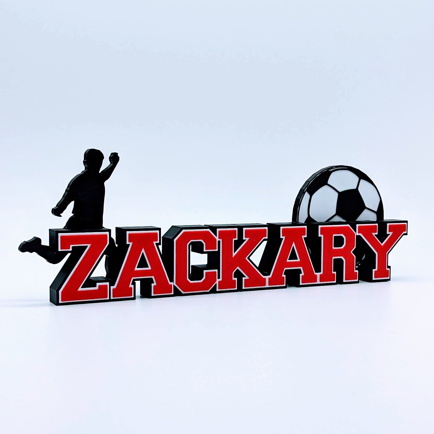 Customized Nameplate for Soccer Player