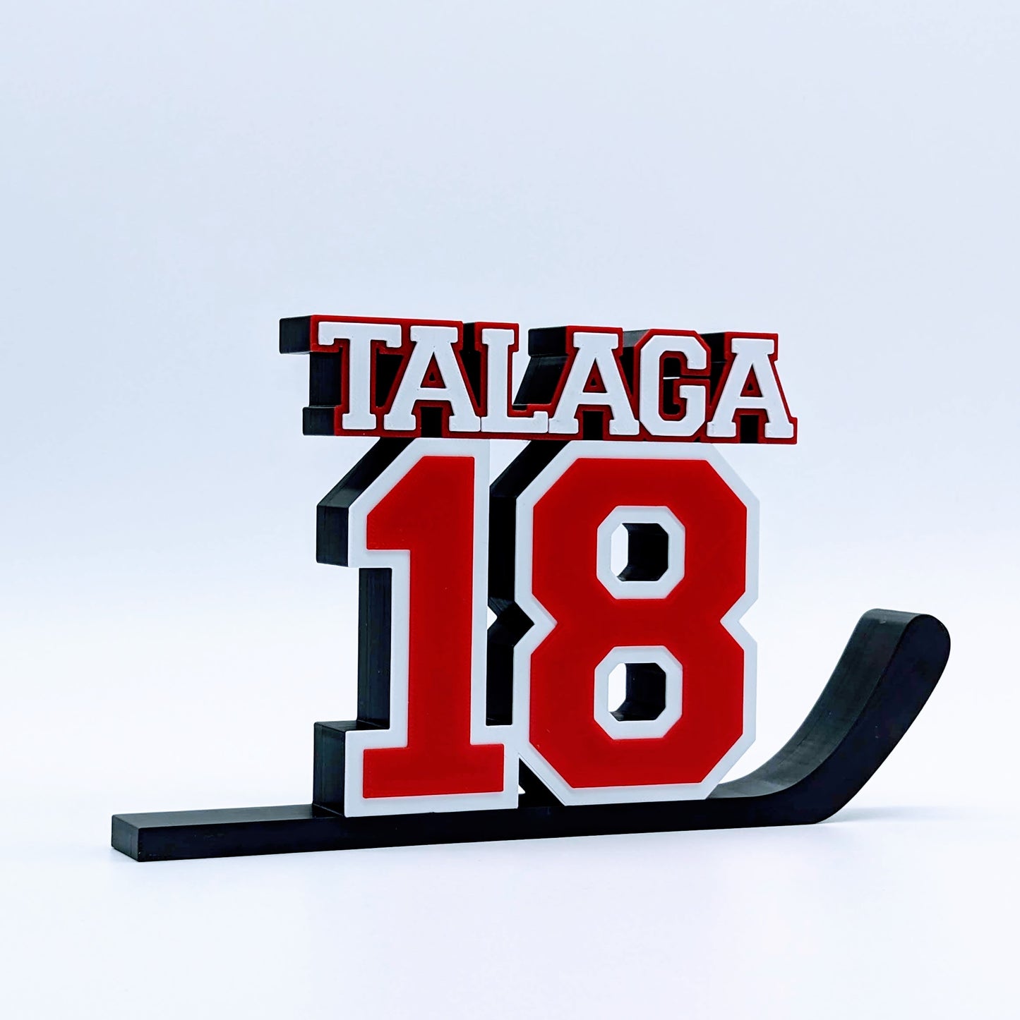 Hockey "BIG NUMBER" Nameplate