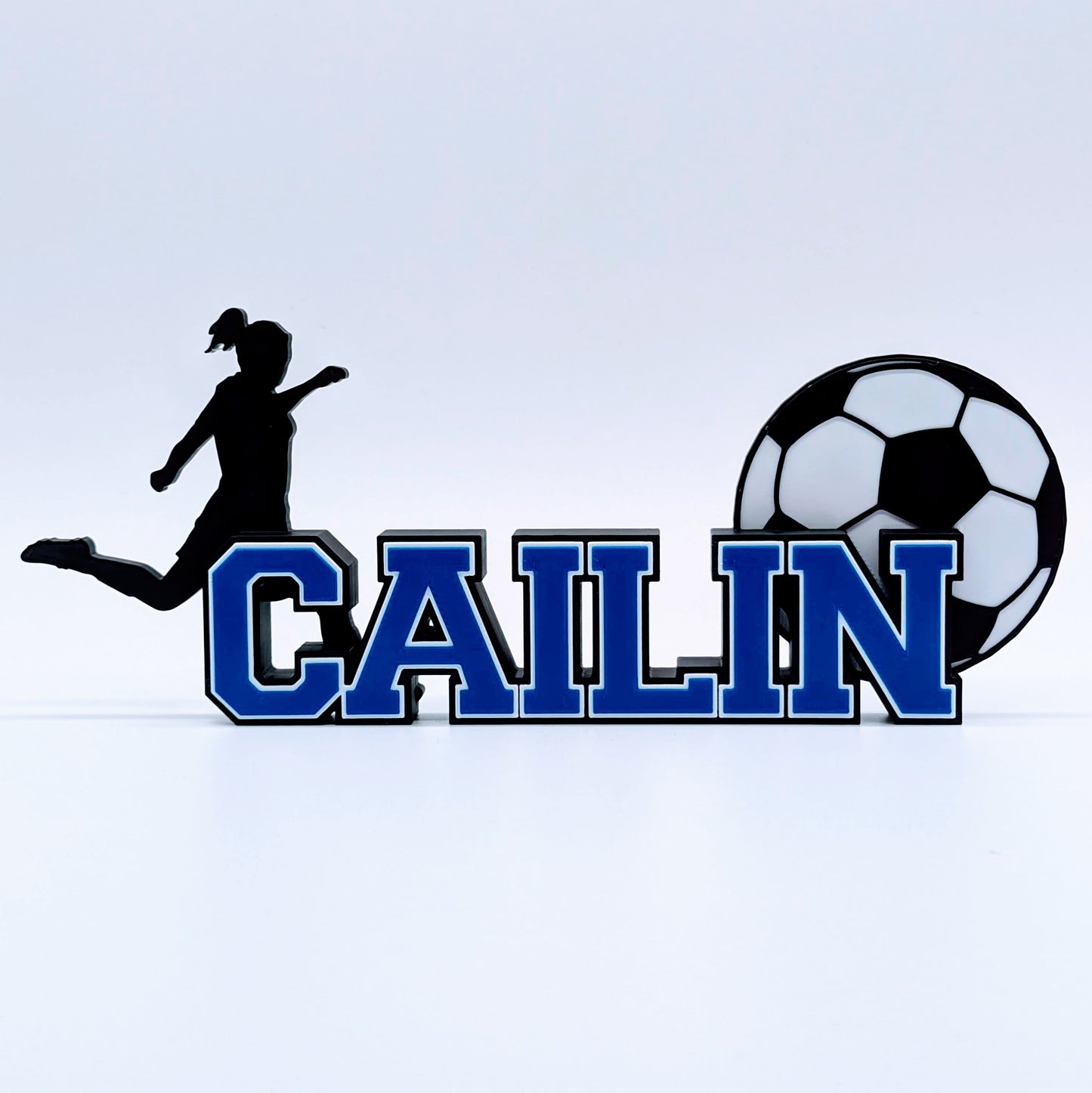 Customized Nameplate for girl Soccer Player