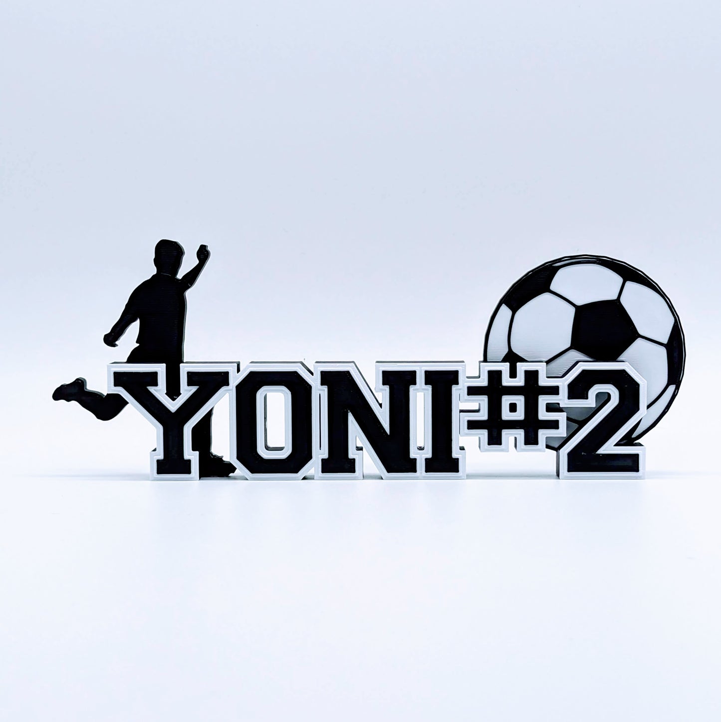 Customized Nameplate for Soccer Player