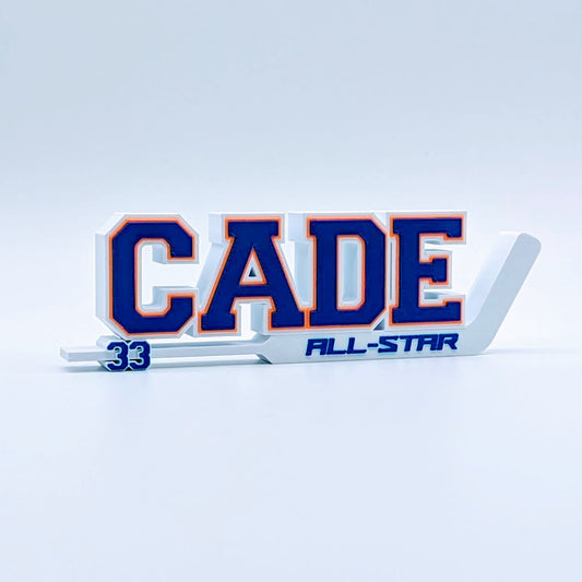Personalized Hockey Goalie Nameplate - Hockey Goalie Gift