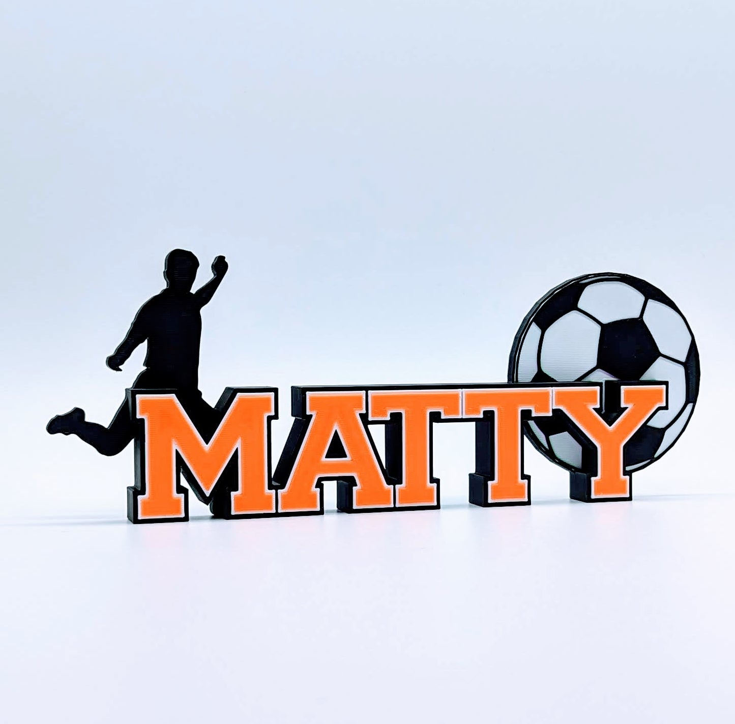 Customized Nameplate for Soccer Player