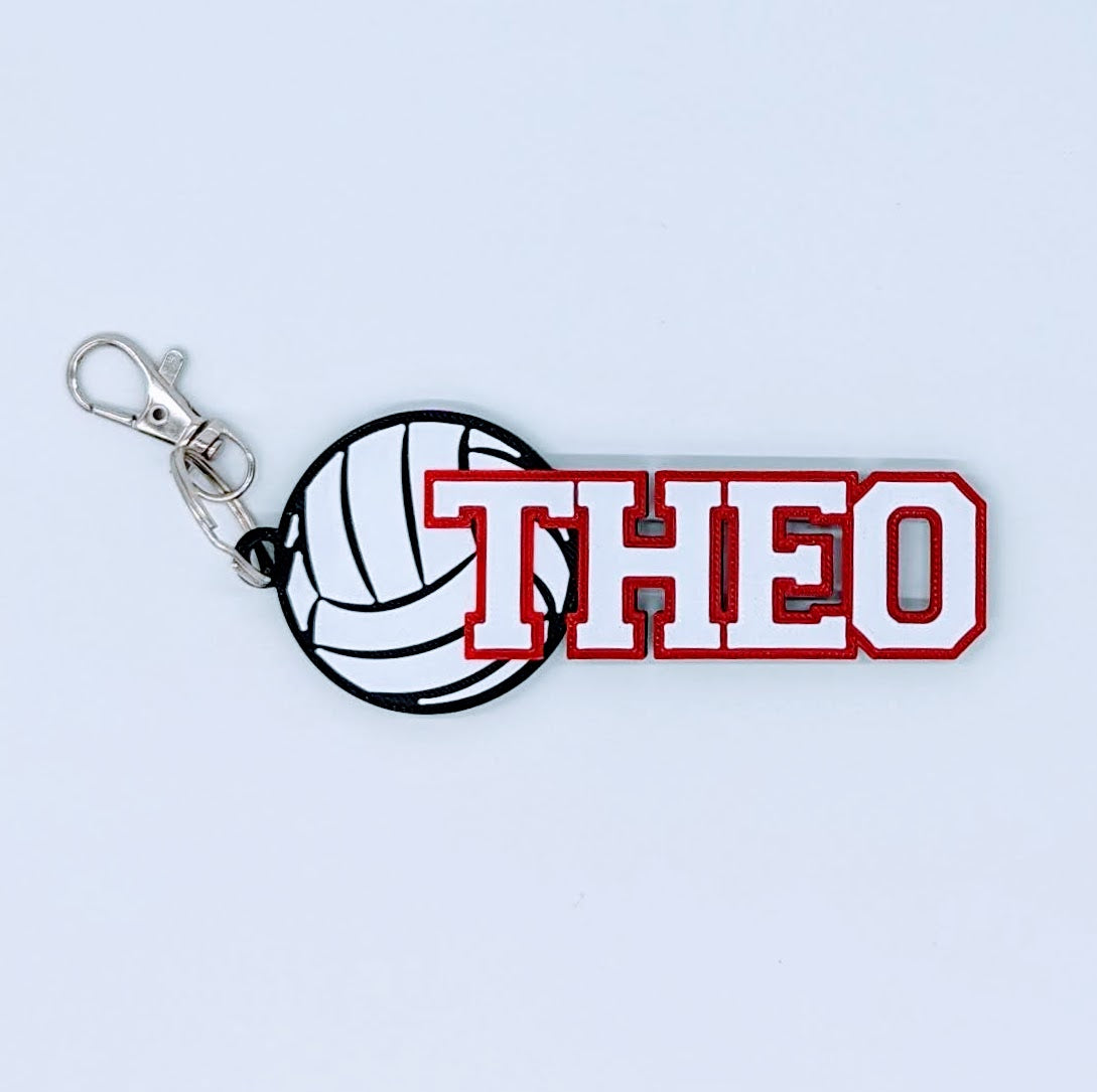 Volleyball - Customized Sports Bag Tag