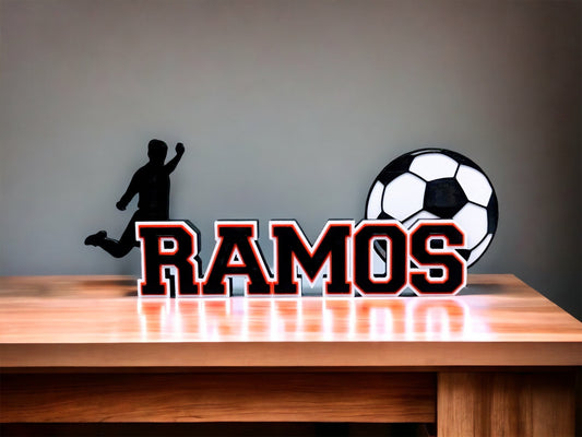 Customized Nameplate for Soccer Player