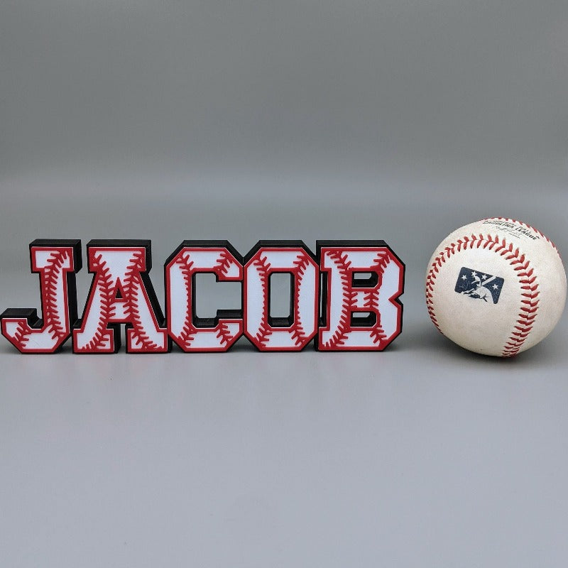 nameplate 3d baseball fan gift