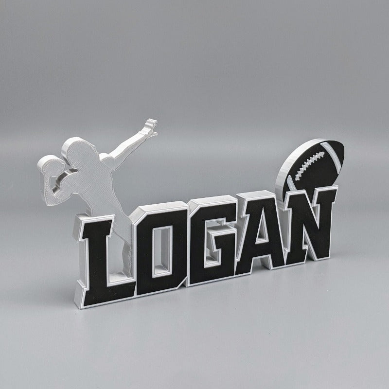 Personalized Quarterback Nameplate - Football Player – Sportify 3D ...