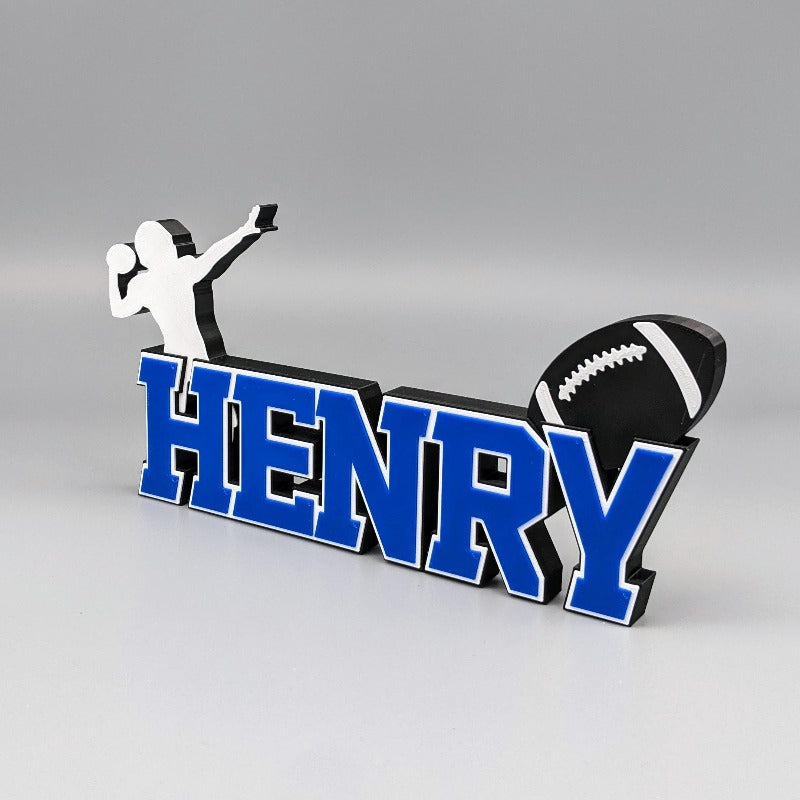 NFL quarterback fan decoration blue