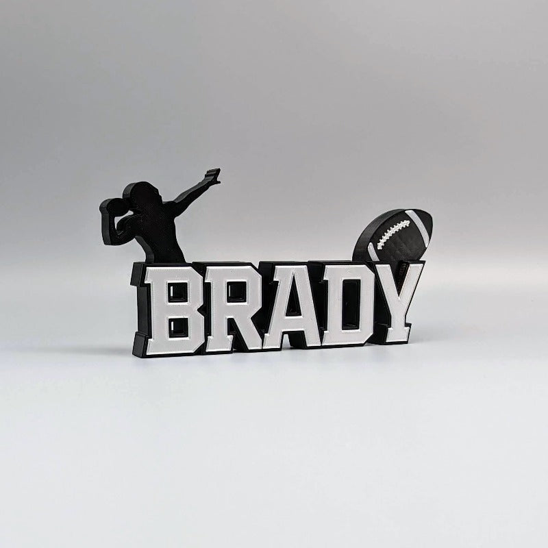 nfl football fan decoration desk custom name 3d gifts