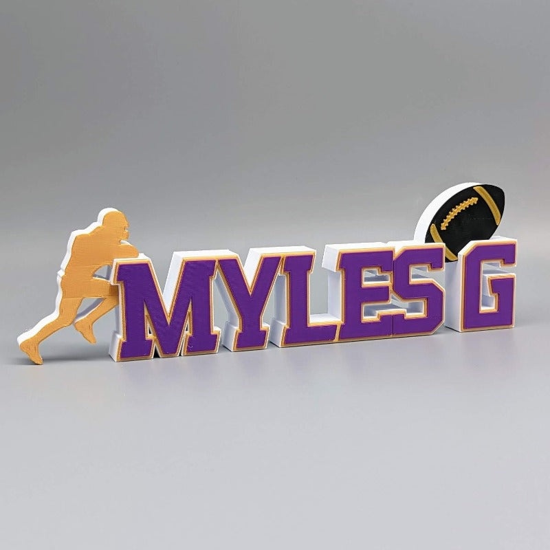 decoration desk room nameplate 3d gift nfl football team