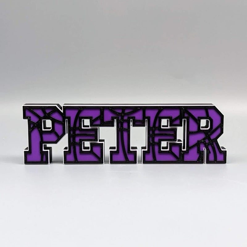 purple black 3d name basketball