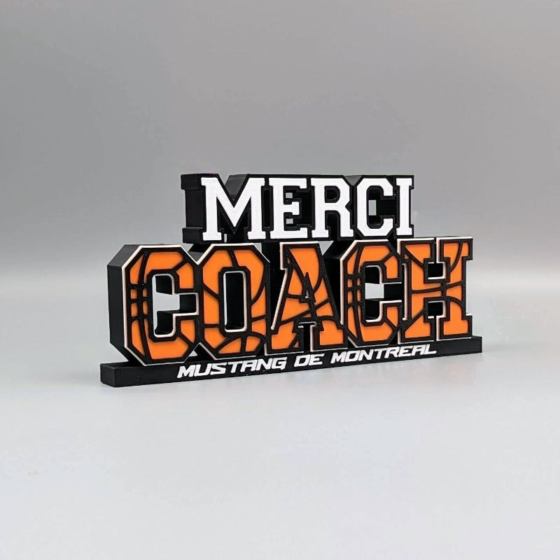 Merci coach - Basket-ball- Cadeau personnalisé - Équipe de basket