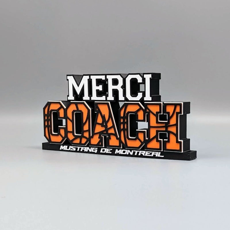 Merci coach - Basket-ball- Cadeau personnalisé - Équipe de basket