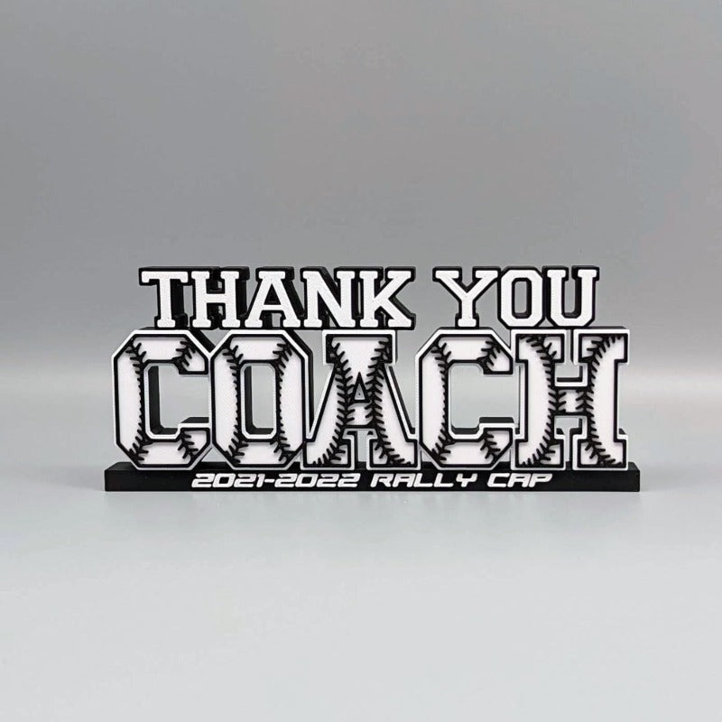 thank you coach baseball personalized gift