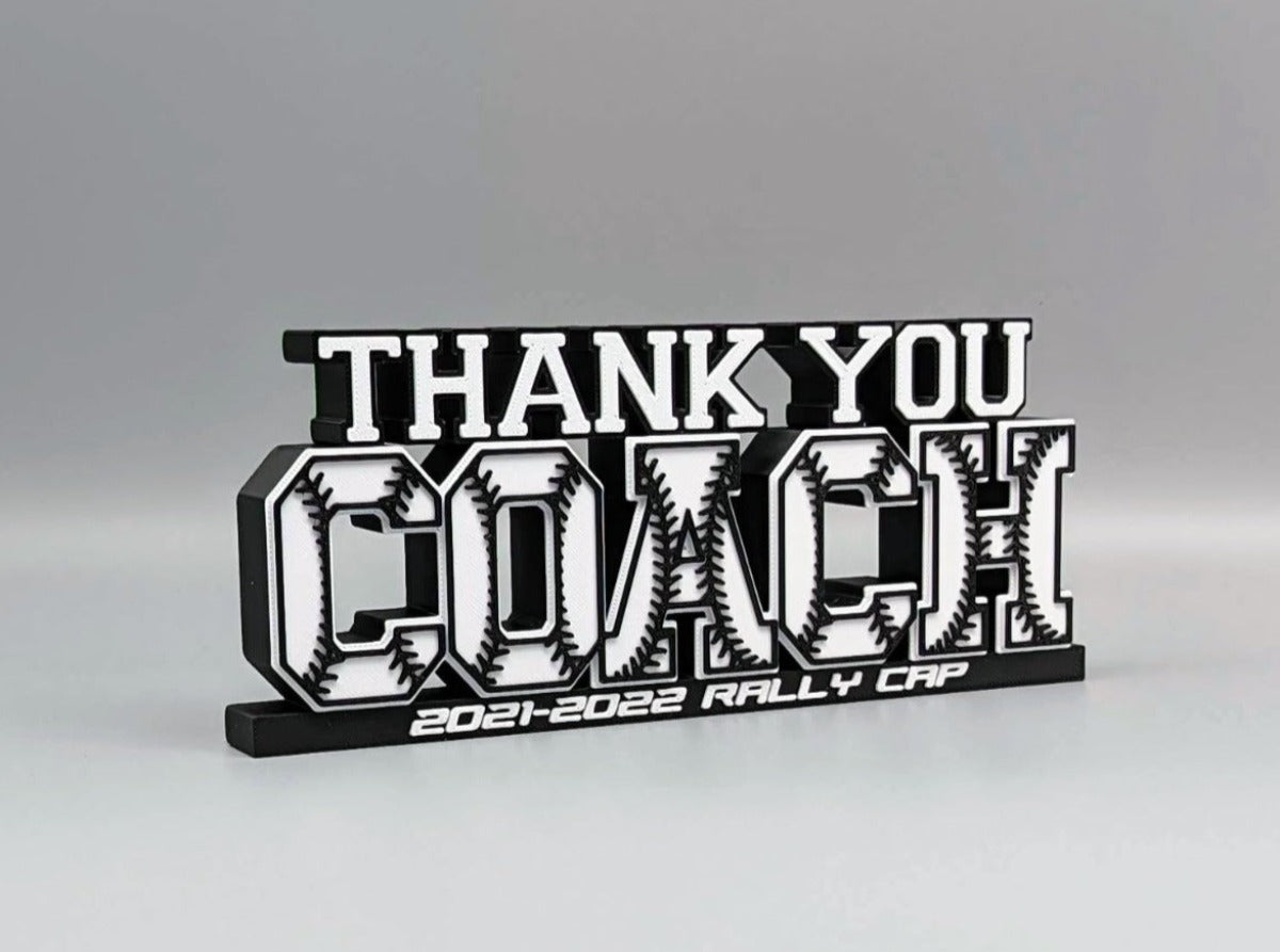 thank you coach baseball 3d gift souvenir